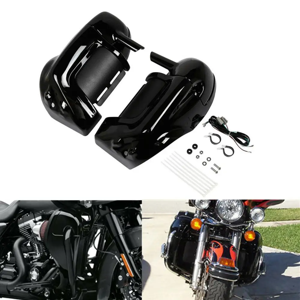 Motorcycle Lower Vented Fairing W/Speaker Kit For Harley Touring Electra Glide Road Glide Road King FLHT FLHX FLHR 1983-2013 11