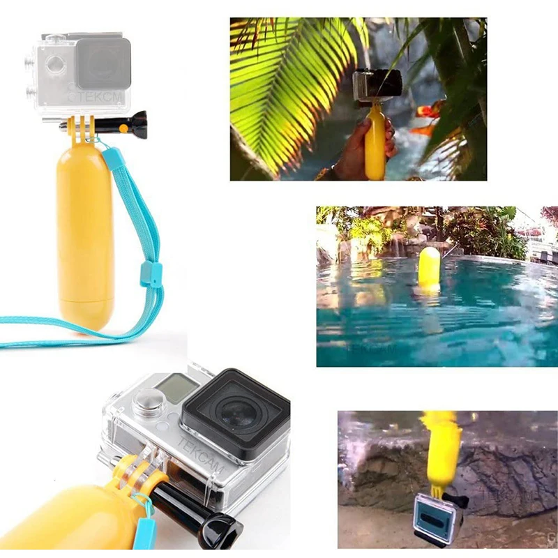 Bastão flutuante para câmera de ação, tripé monopé para gopro hero 9 8 7 6 5 4 xiaoyi yi 4k sjcam sj6 go pro