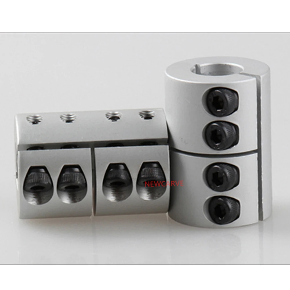 High Precision Rigid Coupling Aluminium Alloy Shaft Coupler 2 M3 Screw For Stepper Motor Accessories Parts NEWCARVE