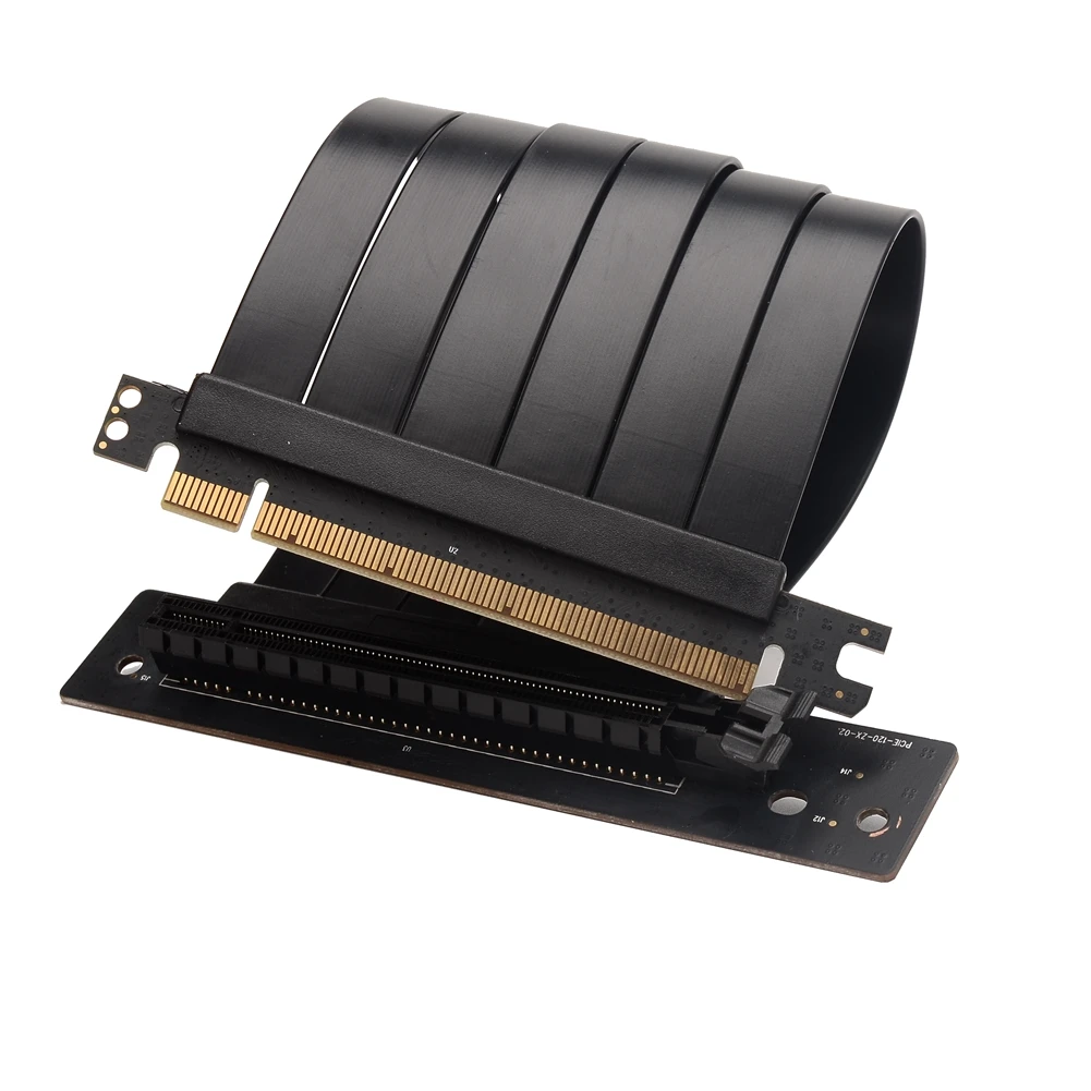 Full Speed 3.0 PCIE X16 Extension Cable Shielded Compatible with ATX Chassis Phanteks Lianli MSI - Graphics Card Adapter