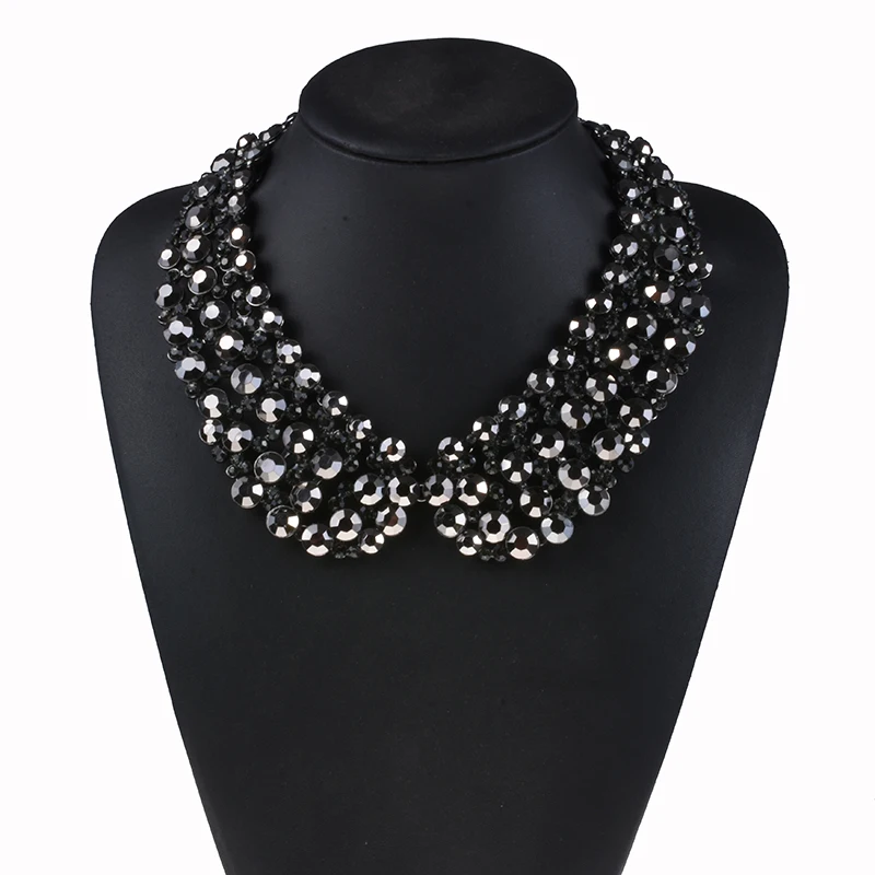 2025 New Multilayer Faux Pearl Large Collar Big Bib Choker Necklace Women Luxury Crystal Statement Necklace Indian Jewelry