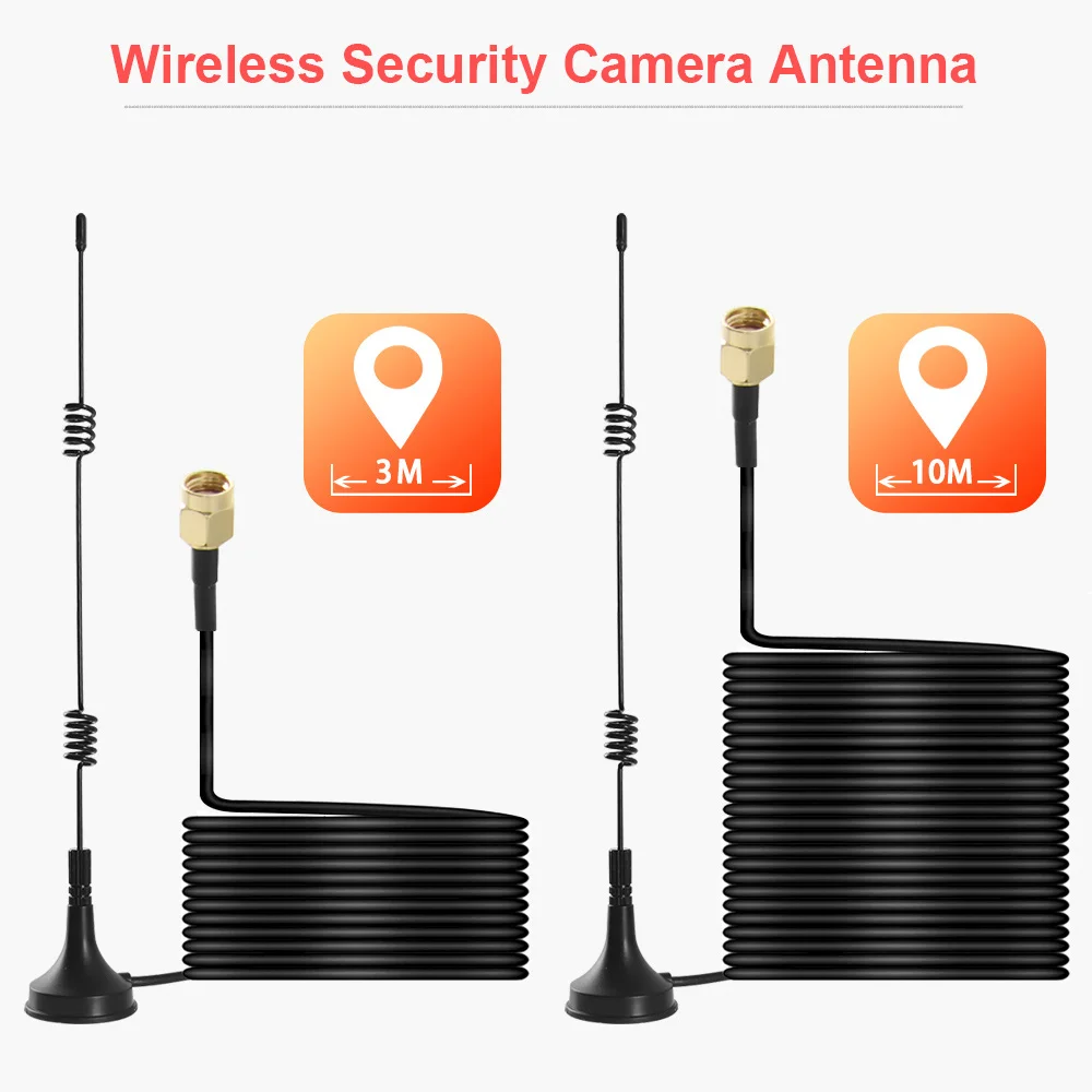 Imagem -02 - Extensão Antena Otário para Boavision Câmera ip sem Fio Ptz Bala Cabo Extensor Wifi 5dbi 3m 10m 2.4g