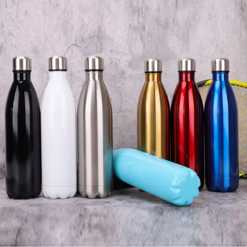 

Fashionable large-capacity coke bottle portable double-layer heat insulation anti-scalding stainless steel outdoor sports bottle