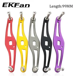 EKFAN-99MM 120MM 130MM 금속 S 모양의 낚시 릴 핸들, 8x5MM 구멍, 다이 베이트 캐스팅 릴 부품에 적합