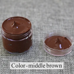 Middle Brown Leather Paint Shoe Cream Acrylic Paint for Shoes Sofa Artificial Leather Repair Leather Care Color Change 30ml