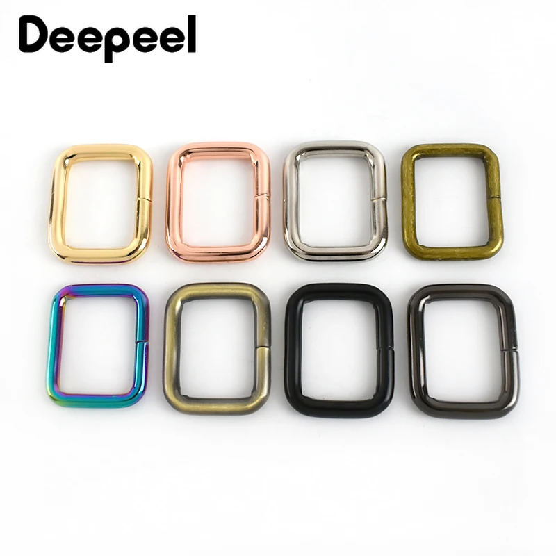 10/30pcs Deepeel 25mm Rectangle Metal Buckles Webbing Belt Ribbon Buckle Clasp Handbag Strap Clips Adjuster DIY Accessories F4-5