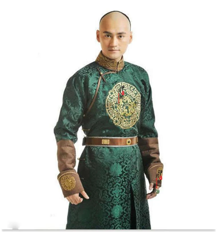 Robe de cour de la dynastie Qing pour hommes, spectacle sur scène de l'empereur, théâtre, vêtements de Prince GelManchu, robe impériale, film TV Dragon