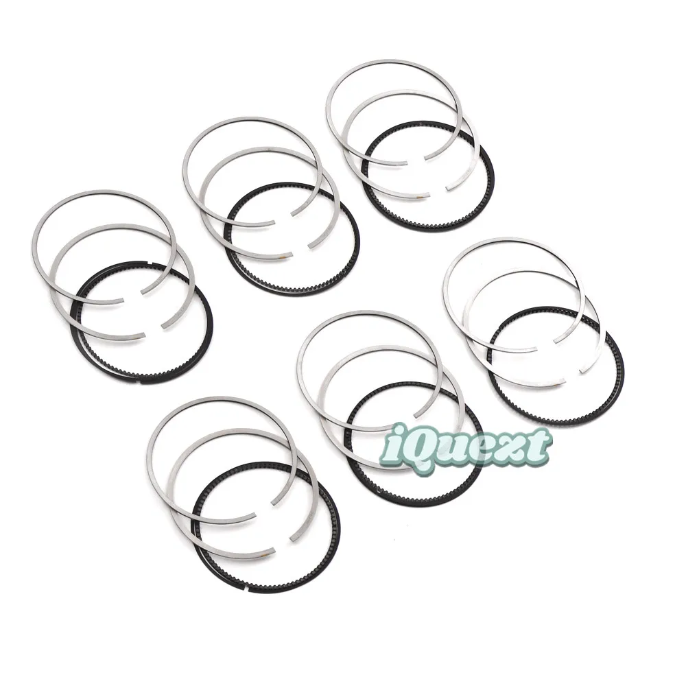 

6x Piston Ring Set Φ92.9mm A2720370117 for Mercedes W204 W211 W212 W221 W164 M272 M273 3.5L V6 4.7L V8 Naturally Aspirated