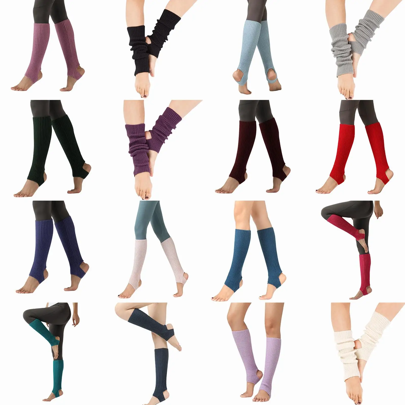 

1 Pair Fashion Woman Latin Socks Fitness Dancing Female Wear Exercising Long Section Knitting Walking Socks Leg Warmers Woman