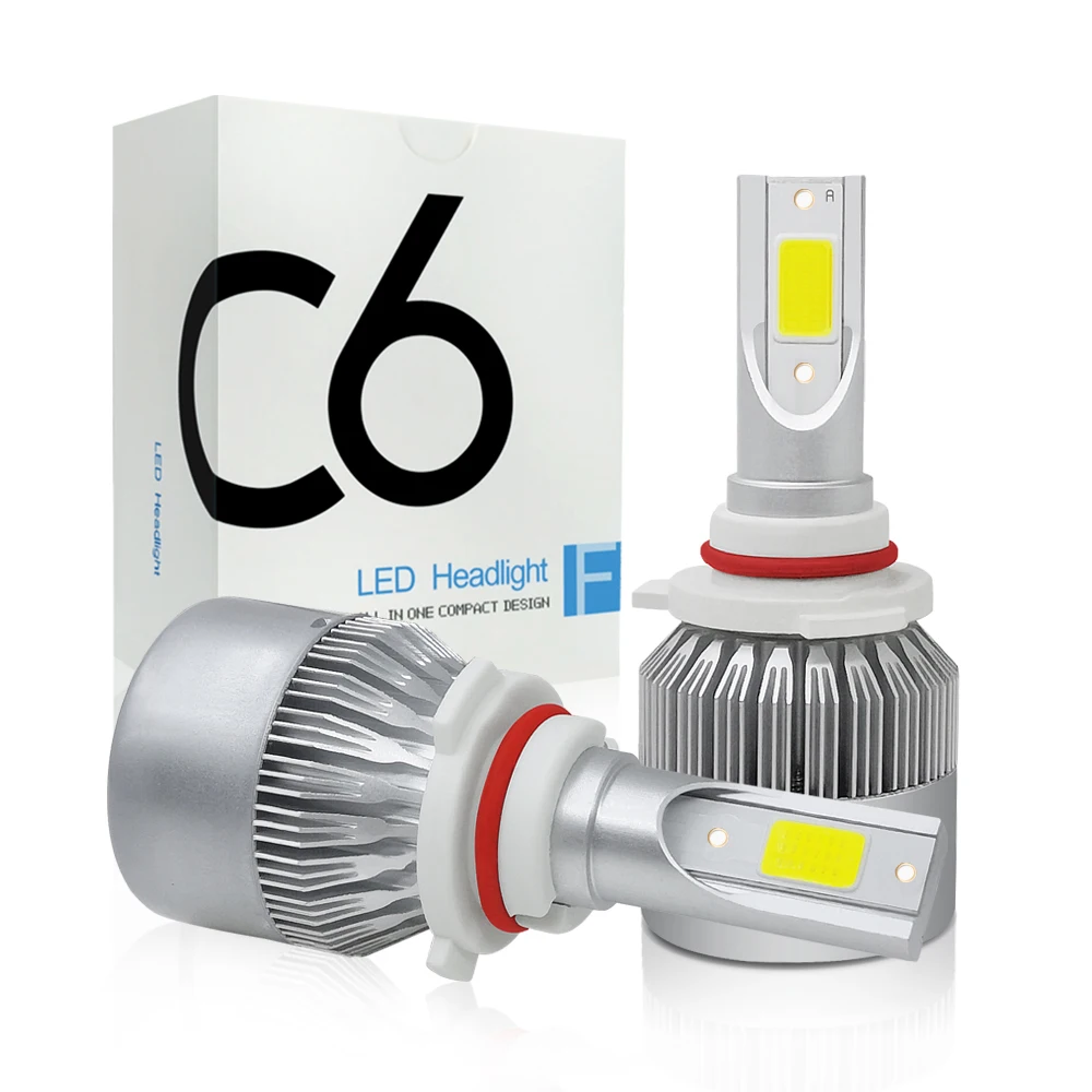 C6 Led-leuchten H1 HB3 HB4 9004 9007 H13 H3 H11 H4 LED Scheinwerfer H7 Led-lampe Turbo Nebel Auto lampe für Auto Motorrad 6000K 55W 12V