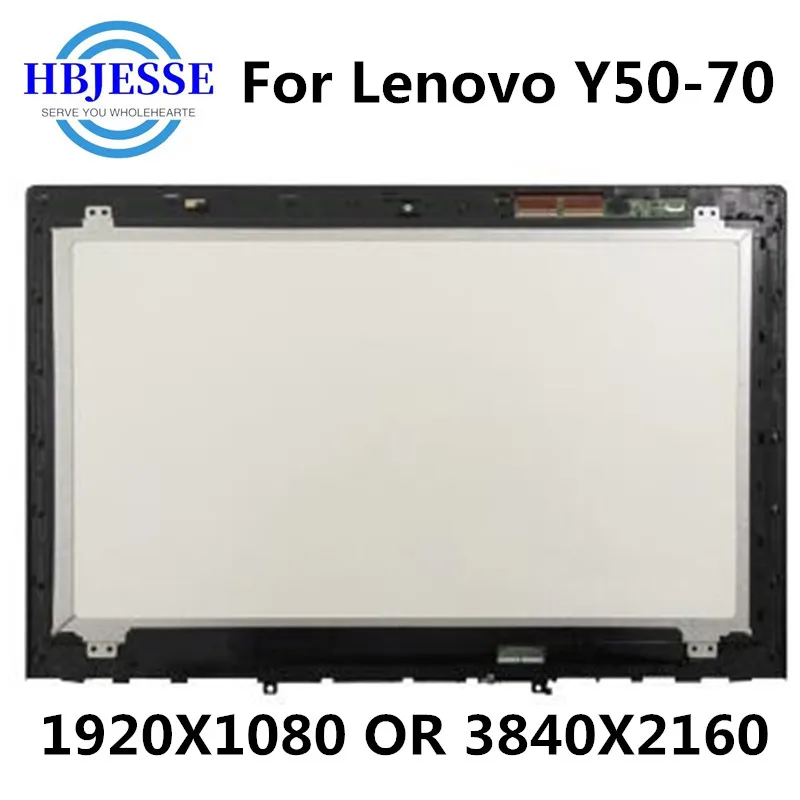 

Original 15.6'' FHD or UHD LED Touchscreen Glass Digitizer IPS LCD Display Panel Assembly +Bezel For Lenovo Y50-70