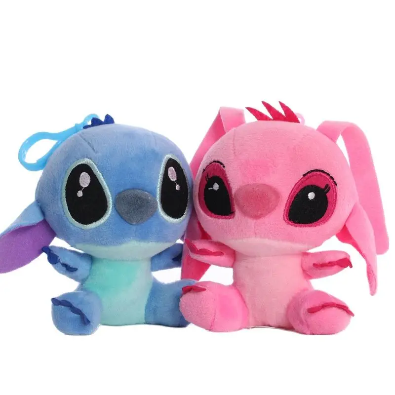 Wholesale 20pcs/lot 10cm cartoon anime Lilo Stitch Plush Toys cute Soft Stitch Stuffed toy keychain gifts For Kids