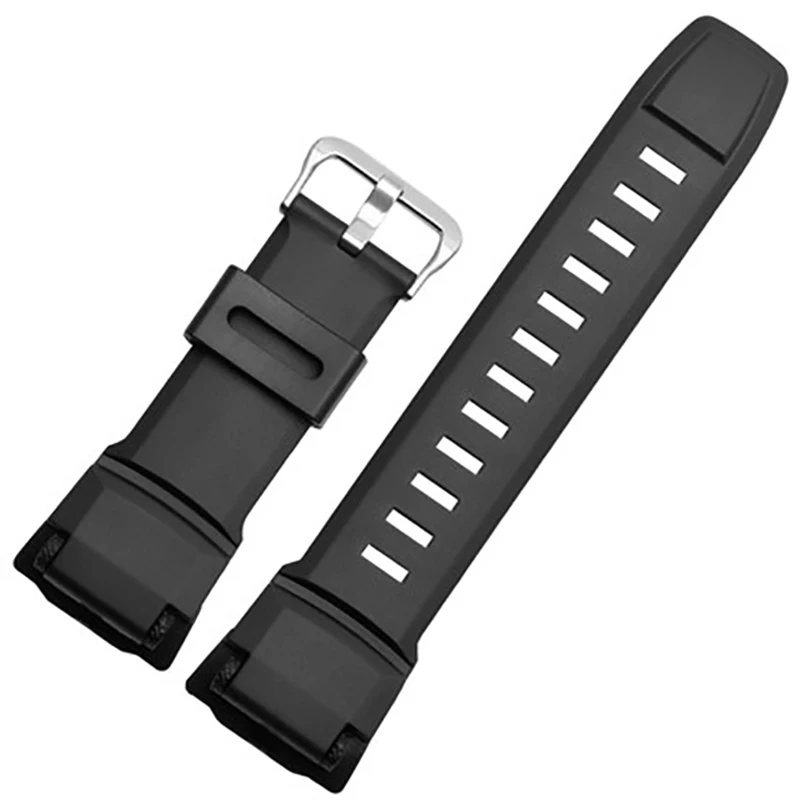 High Quality 18mm Replacement Watchband For Casio PROTREK PRG-260/550/250/500 PRW-3500/2500/5100 Waterproof Silicone Black Strap