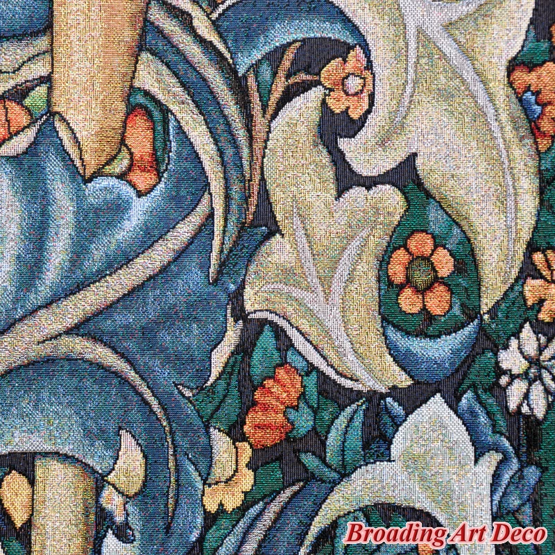 William Morris Woodpecker Tapestry Wall Hanging Jacquard Weave Gobelin Home Textile Decoration Cotton 100% Big Size 140x68cm