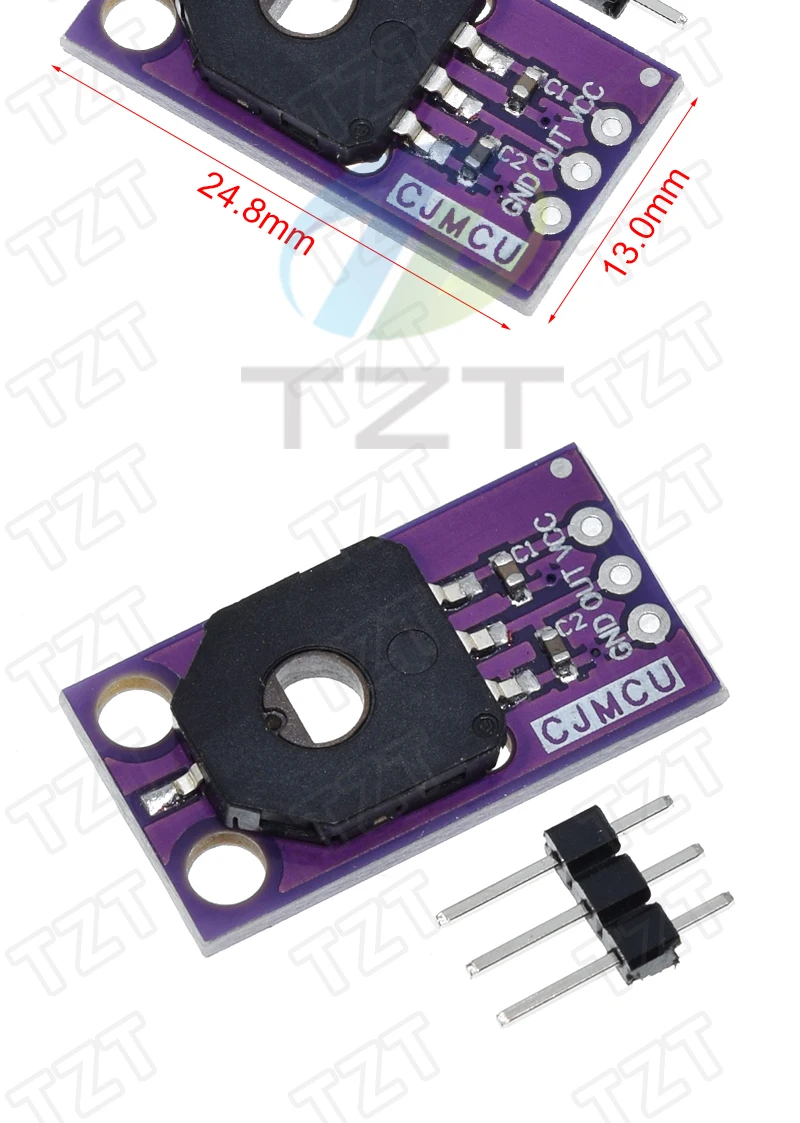 DIYTZT 1/3 Stück CJMCU-103 Drehwinkelsensoren SMD Staubdichtes Winkelmesspotentiometer-Modul SV01A103AEA01R00 – Detail 2