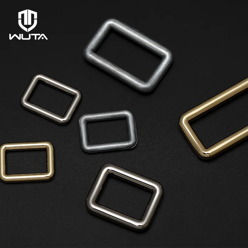 WUTA  NEW 10pcs Thick Metal Strong Rectangle Square Loop D Ring Buckle Clasp Leather Craft Repair DIY Handbag Belt Accessories