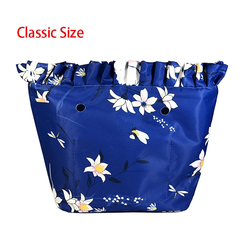 New Floral Border Waterproof Inner Lining Insert Inner Pocket For Classic Mini inserts interior for o bag accessories handbags