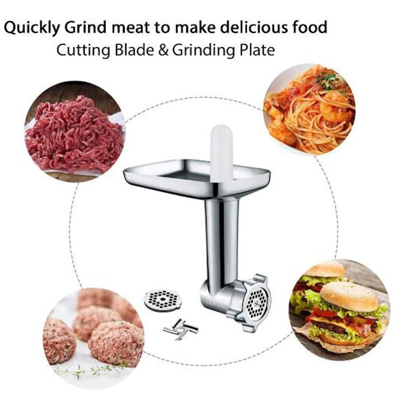 Kitchen Aid Meat Grinder Attachment Metal Meat Mincer for All Kitchenaid and cuisinart Stand Mixer