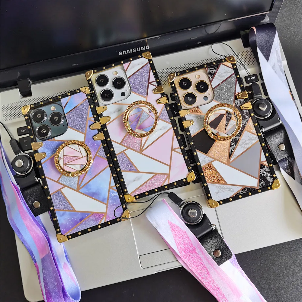 Luxury Shinning Gold Splicing Woman Cover Phone Case for Samsung Galaxy A15 A25 A35 A55 A54 A14 A52 A72 A34 A32 A13 A53 A33 A23