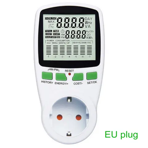 Digital LCD Power Meter Wattmeter Hti