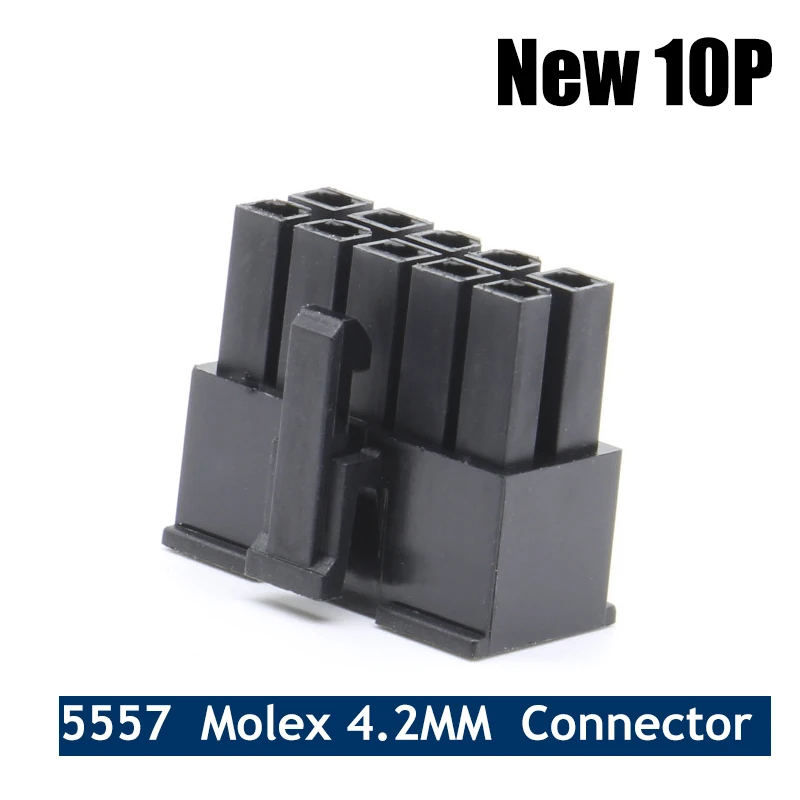 

500pcs/1000pcs Molex 4.2mm Connector 10P MX4.2 Dual Row 2*5P Connector Plug Shell for Auto Cable DIY Male Socket