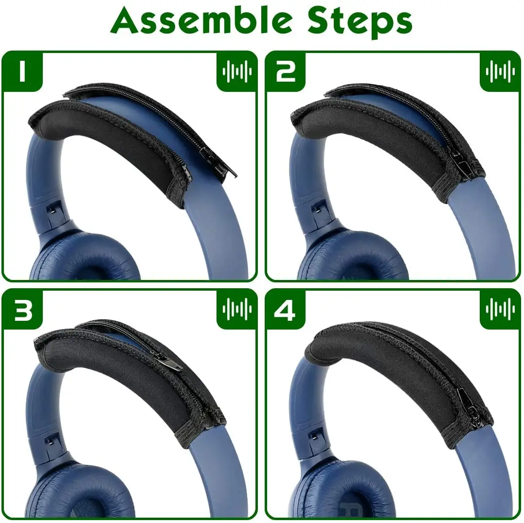 Cubierta de diadema Compatible con auriculares JBL Tune 500BT, T500BT, T600BTNC, Everest 750, Everest 710