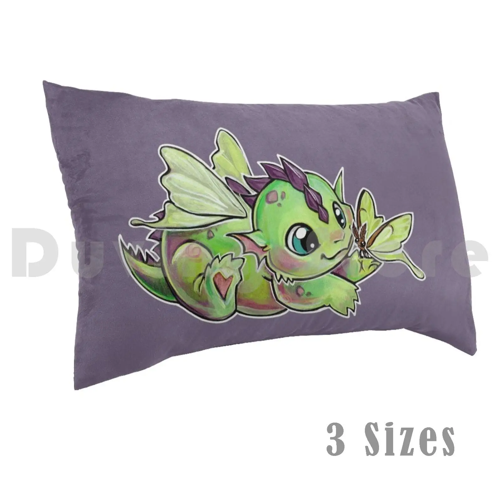 Luna Moth Dragon Pillow Case Printed 50x75 Moth Luna Moth Dragon