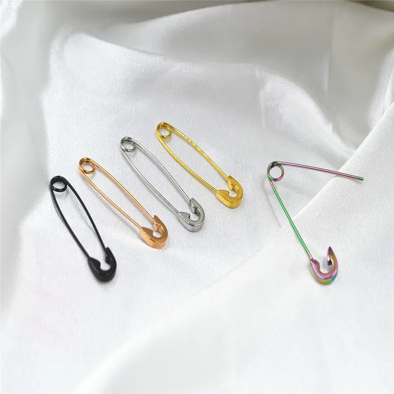 50pcs Body Jewelry Piercing All Stainless Steel Paperclip Earring Ear Studs Ear Rook Helix Bar Lobe Cartilage Tragus Diath Studs