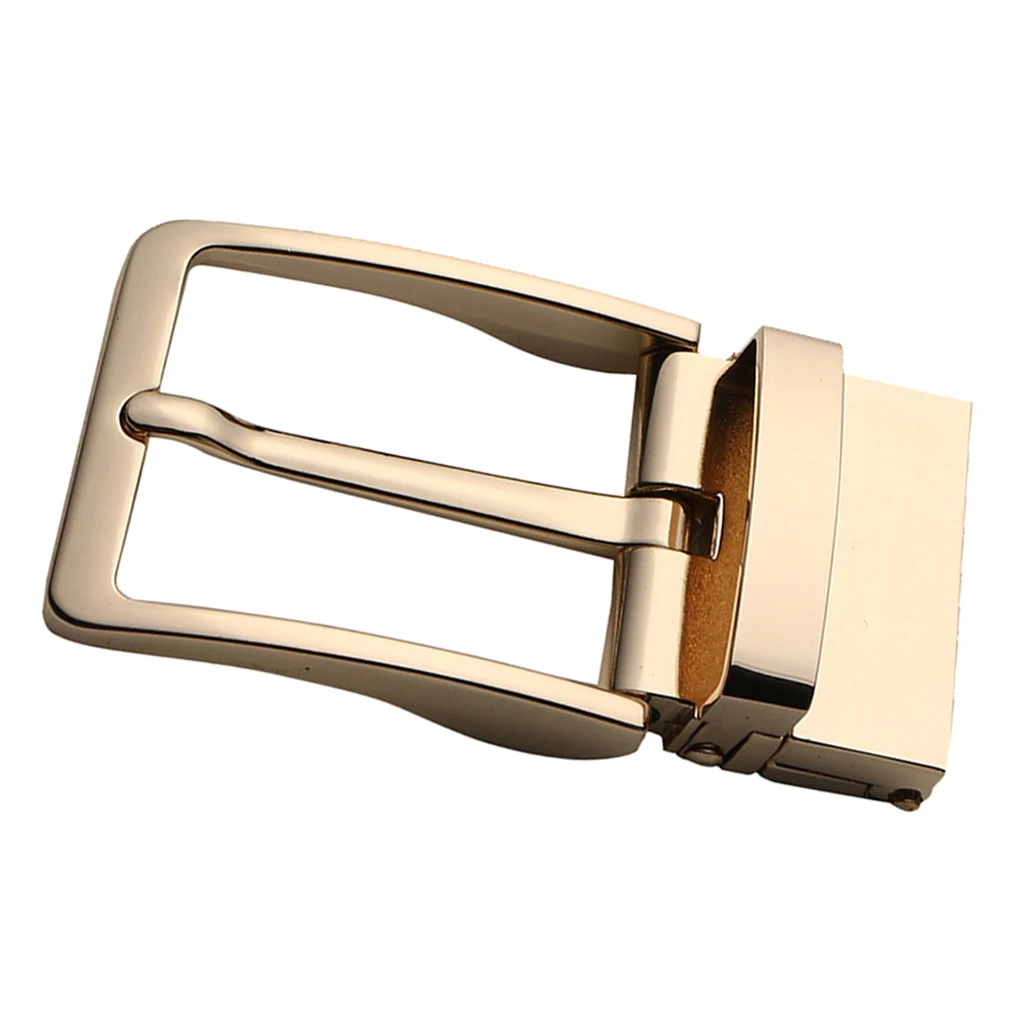 Simple Rectangular Belt Buckle Polished Reversible Ratchet Belt Buckle 40mm