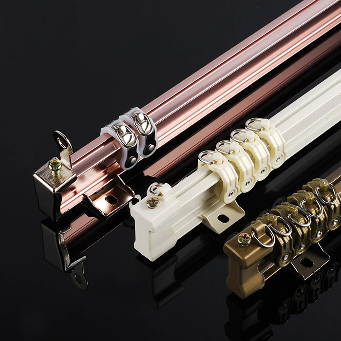 Curtain rail White Modern style Visible Track Nano Silencer Curtains accessories Plastic Bendable Curtain track