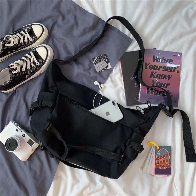 Harajuku Techwear Canvas Bag Gothic Crossbody Bags For Women Handbag Purses And Handbags Bolsas Feminina Shoulder Bag Female