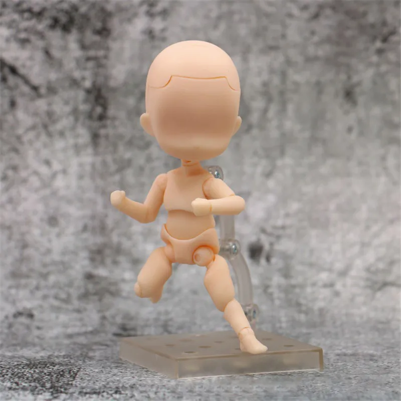 12ซม.Action Figureของเล่นอะนิเมะเคลื่อนย้ายJointedตุ๊กตาBjd Nude Ob11ตุ๊กตาเด็กรุ่นMannequin Art Sketchวาดตัวเลข