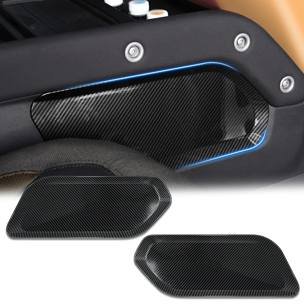 

For Land Rover Defender 2020-2021 real dry Carbon Fiber central control armrest Decorative covers Auto Parts