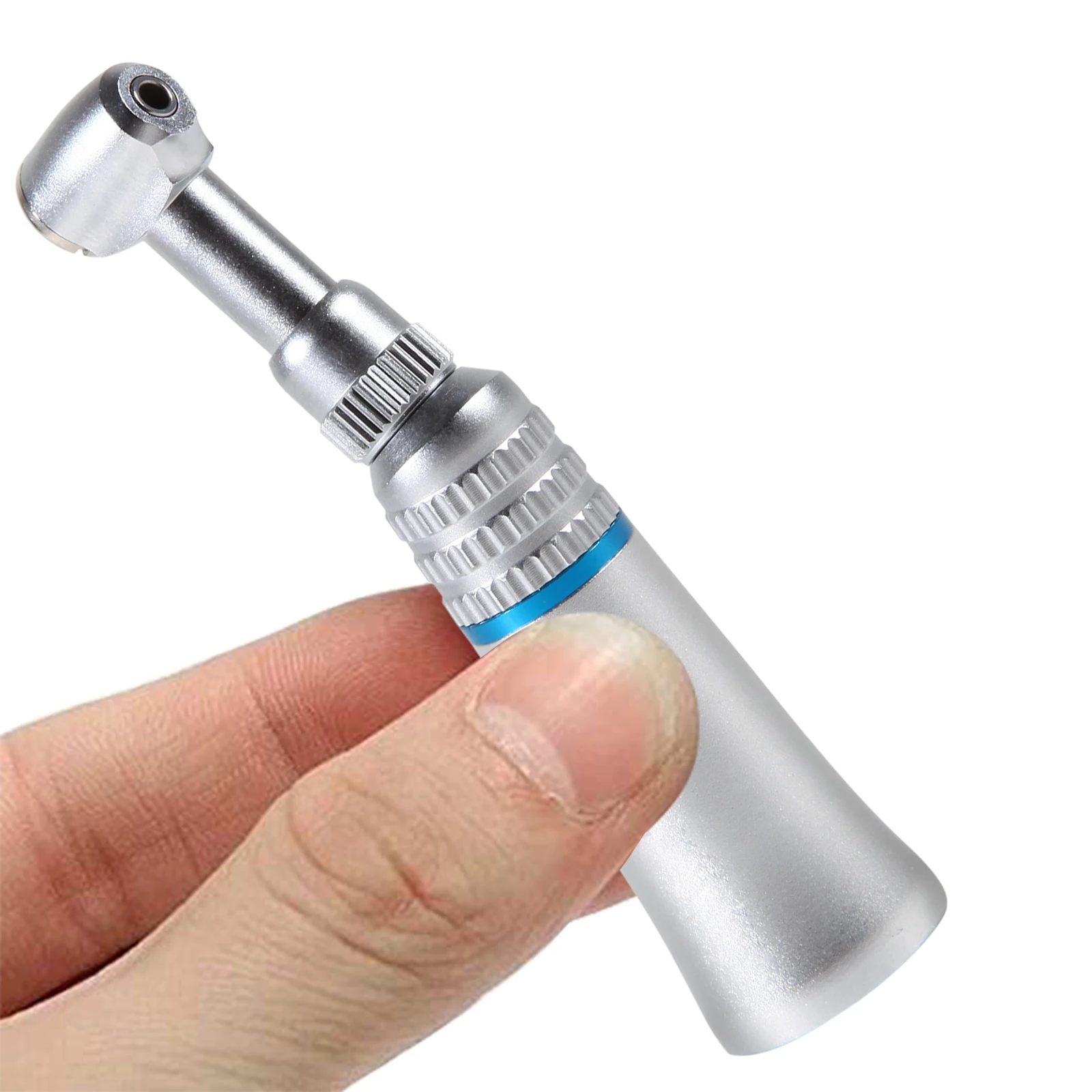 Dental Handpiece Contra Angle Turbine 1:1 Ratio Push Button Type External Low Speed Handpiece Fit Bur 2.35 CA