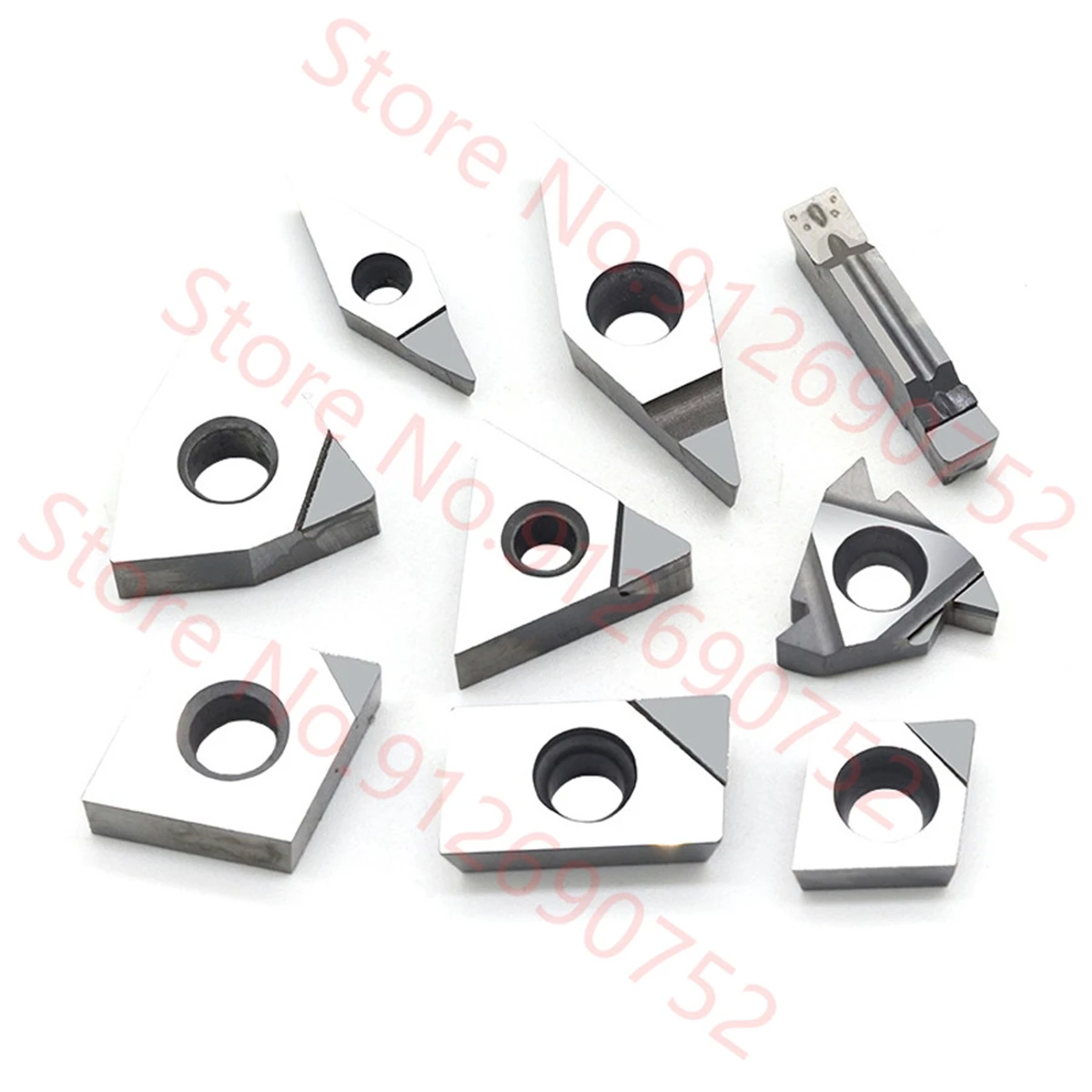 Vbgt110302 pcd/vbgt110304 pcd/vbgt160404 pcd carboneto de inserção 2 pçs/caixa