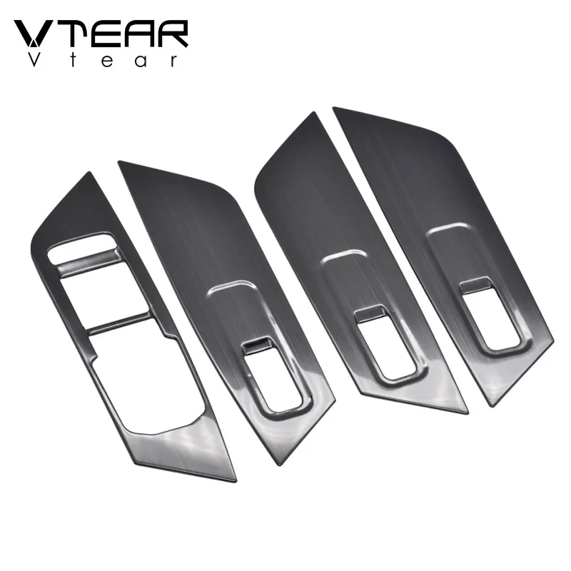 Vtear For Skoda Kodiaq Car Window Lift Switch Interior Control Panel Frame Cover Trim Bezel Door Armrest Accessories Car-Styling