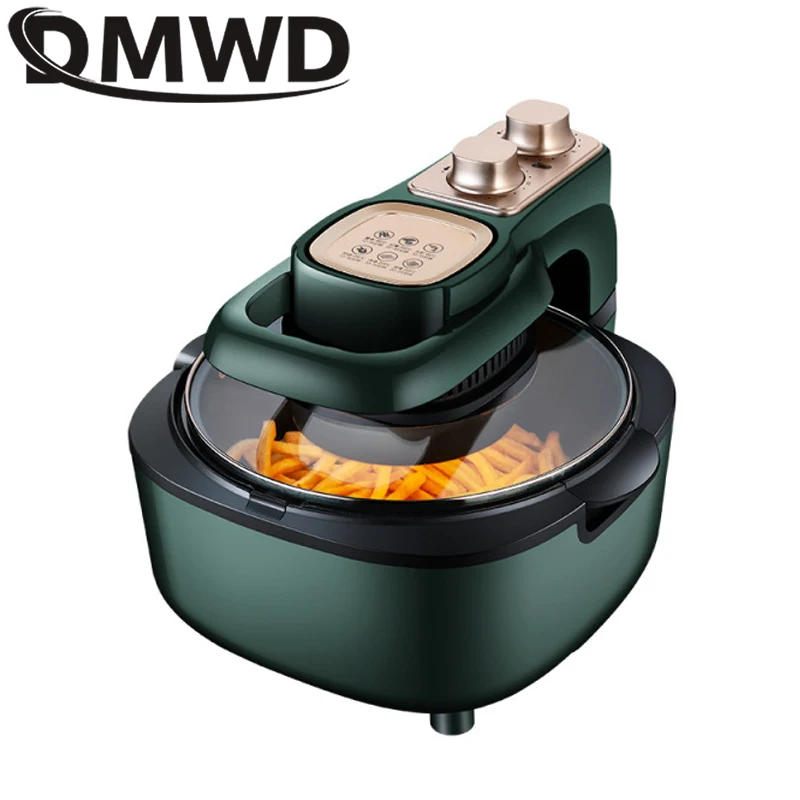 DMWD 6L Electric Fryer Chicken Oil Free Fryer Health Non-stick Pizza Fries Cooker Large Capacity Multifunction Oven