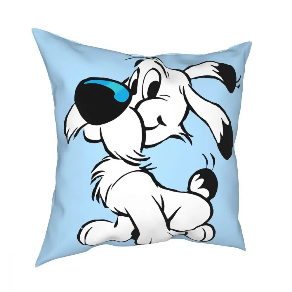 Asterix And Obelix Square Pillow Case Polyester Cushions for Sofa Dogmatix Idefix Ideafix Obelix Dog Fashion Pillowcase