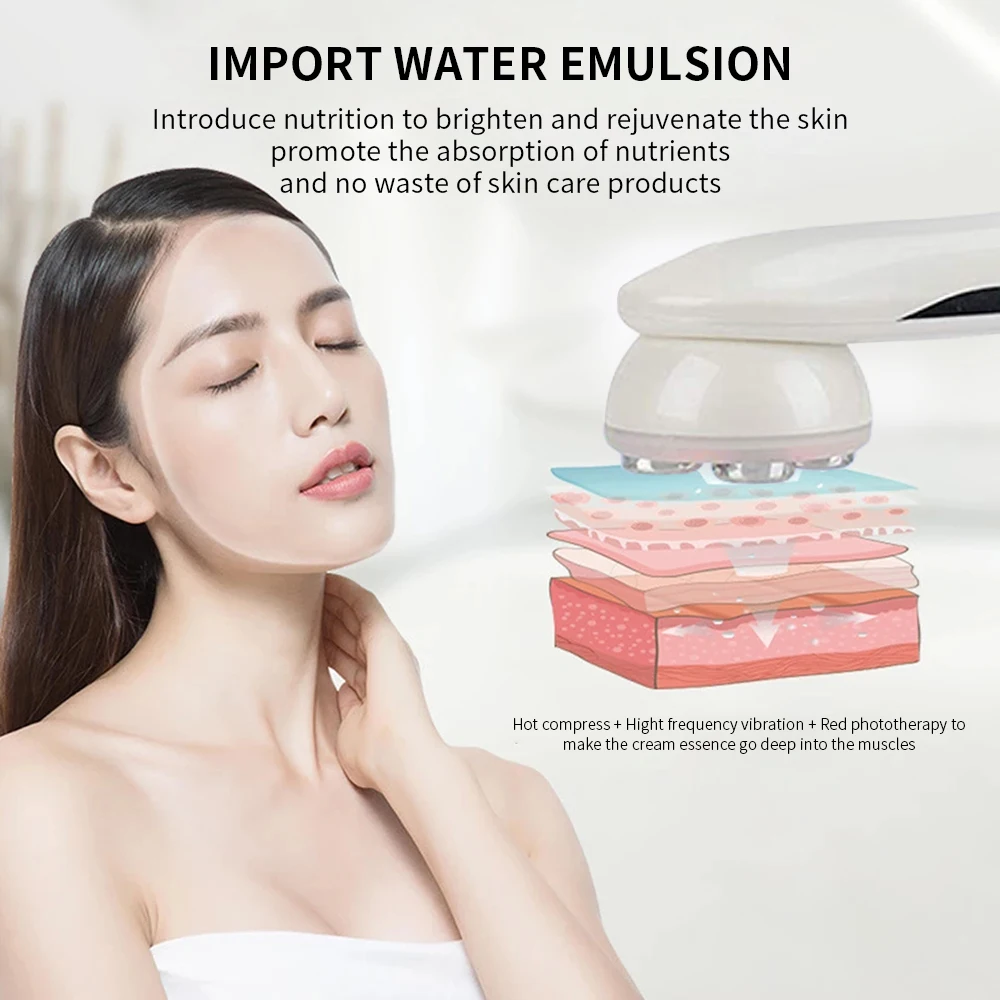 Mesotherapy Electroporation RF Radio Frequency Facial LED Photon Skin Care Beauty Device Face Lifting Tighten Wrinkle Removal