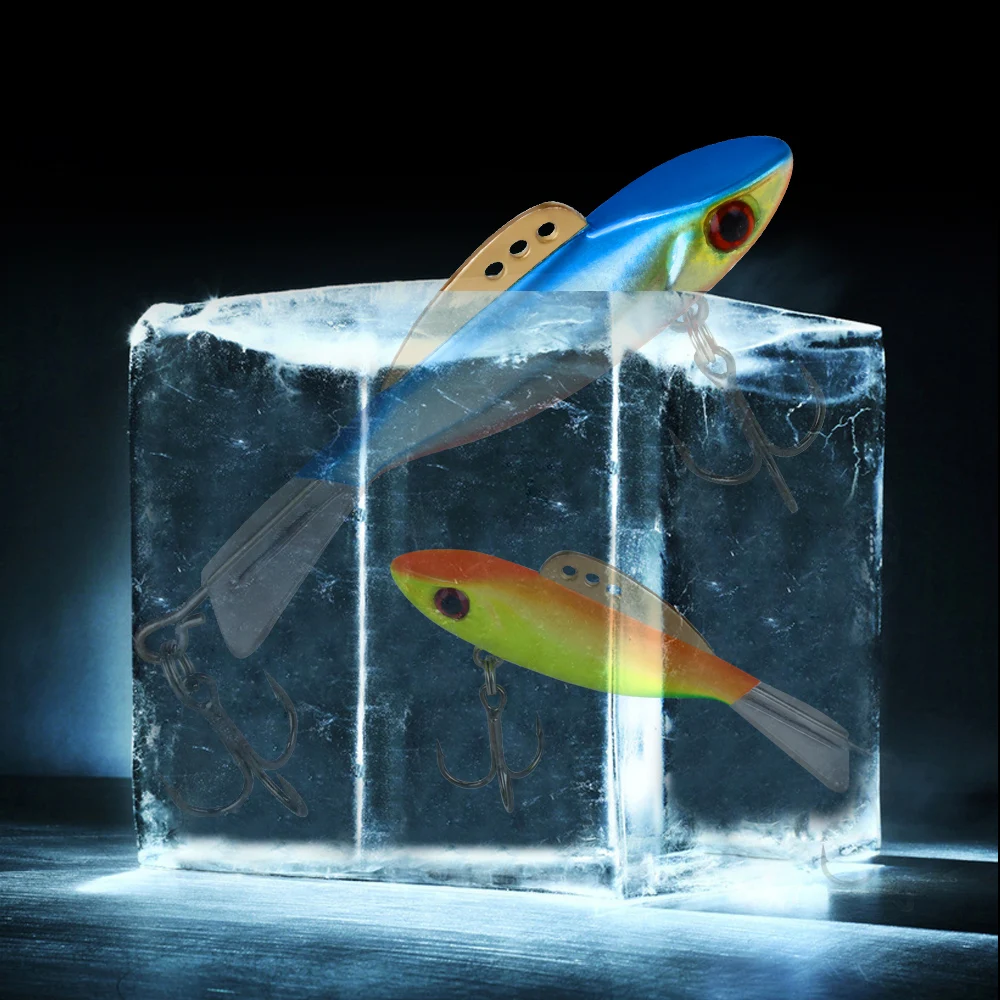 FTK 4g 8g 10g 17g Winter Fishing Lure Balancer 3D Eyes Ice Fishing Hard Lure Jig Artificial Bait With Treble Hook Pike