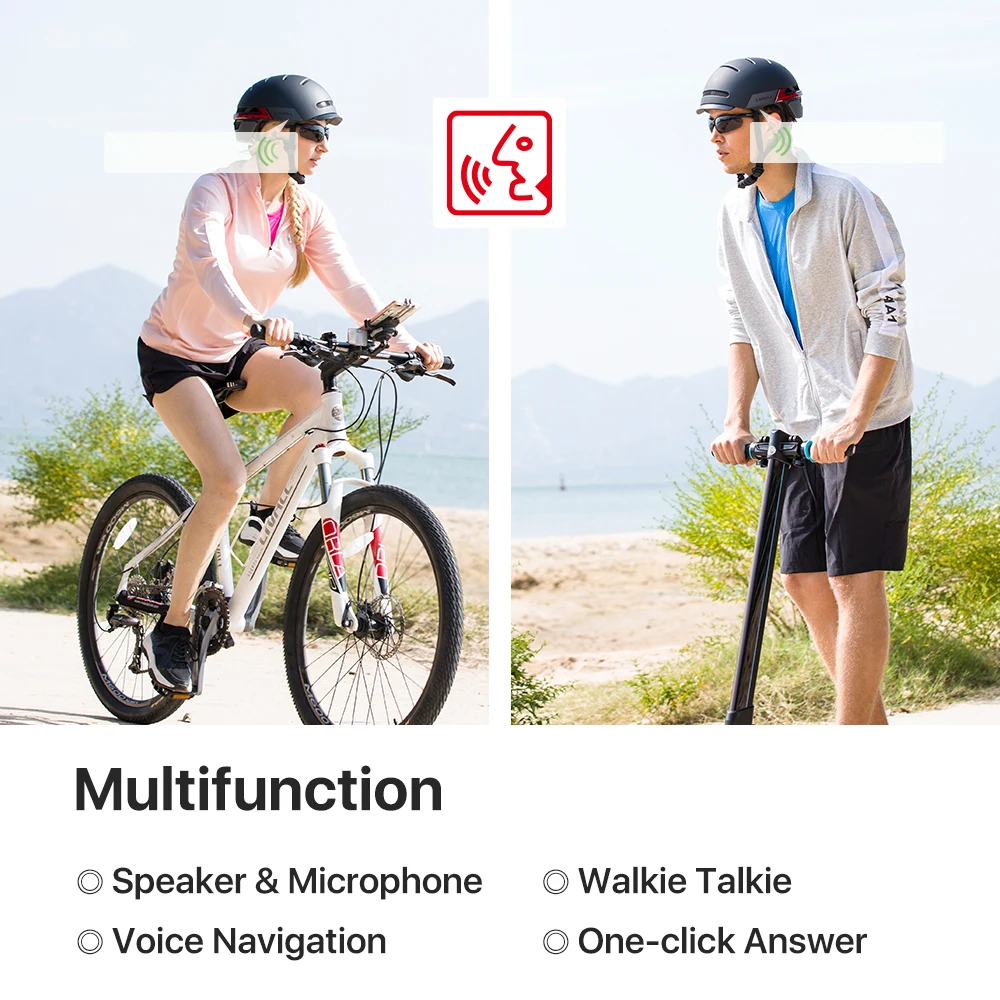 LIVALL NEW BH51M Smart Bike Helmet Bluetooth Bicycle Helmet with Auto Sensor LED Sides Built-in Mic Speakers SOS Alert