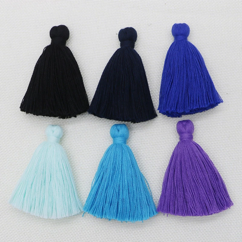 10-30Pcs 6cm Small Fat Pure Cotton Tassel Fringe Home Curtain Garment Bag Decorative Accessories Handmade DIY Crafts Tassel Trim