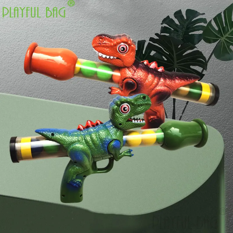 

PB Playful bag 2021 new dinosaur aerodynamic soft bullet gun toy gun funny children's boy Christmas decompression gift qd176