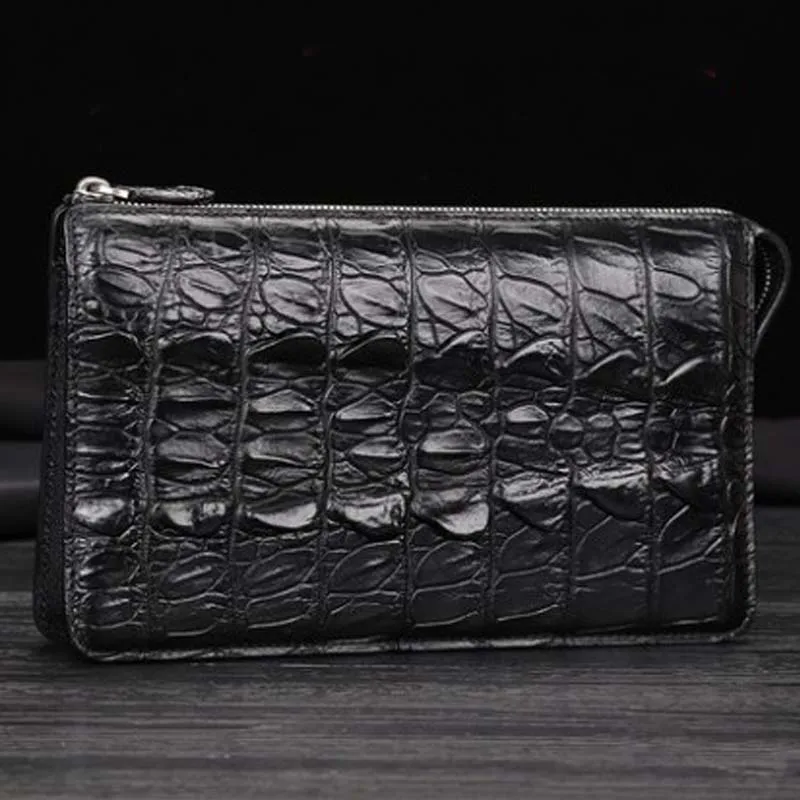 mafeimengge Thailand  crocodile male  business  Hand caught  bag leisure  men clutch bag men bag