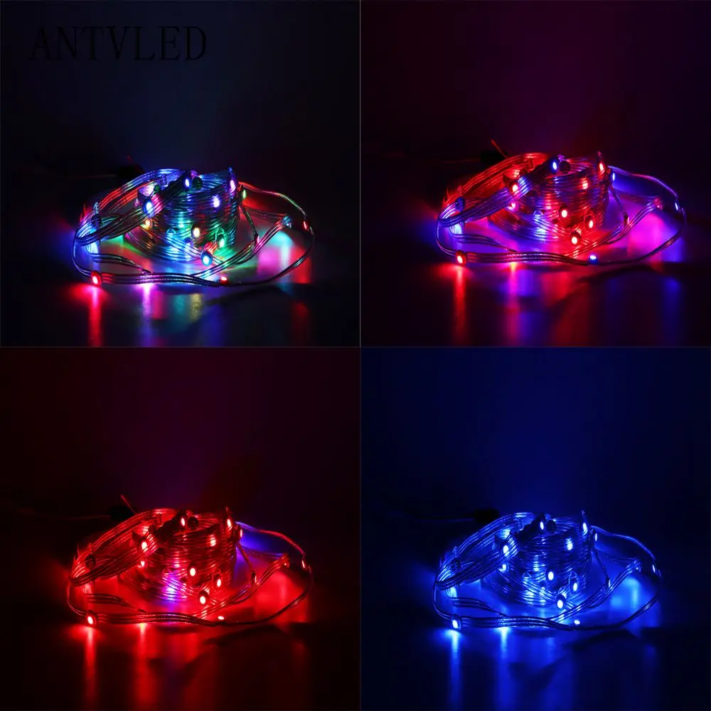 50Leds WS2812B LED precablato RGB Pixel Module String Strip,WS2811 IC 5050SMD indirizzabile individualmente