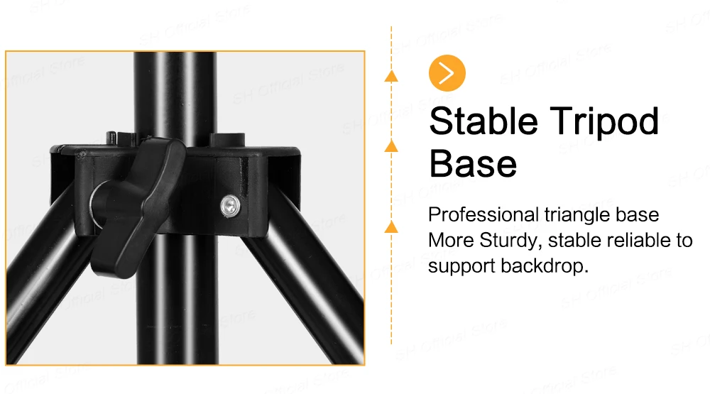 SH T-shaped Stand Backdrop Frame Aluminum Photography Photo Studio Green Background Support System for Video Chroma Key Screen