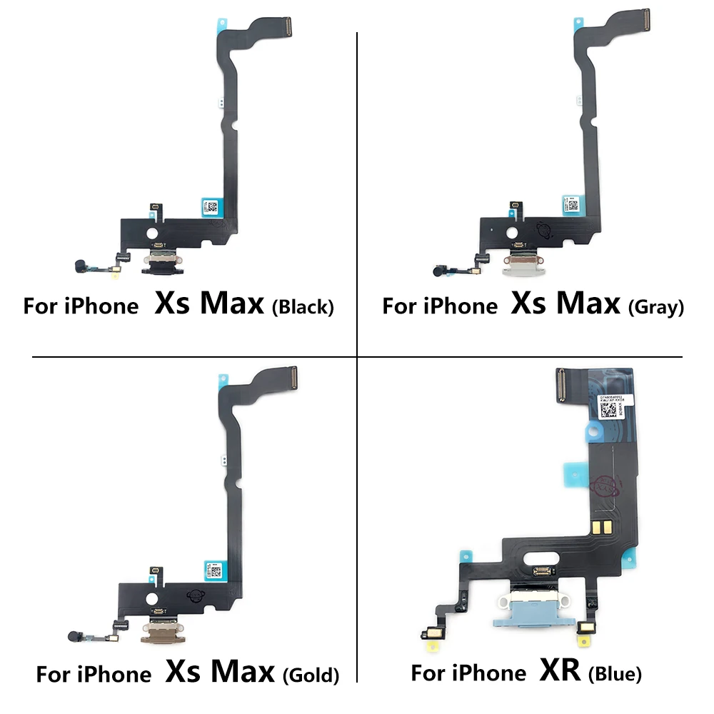 

10 шт./лот, новый USB-порт, зарядное устройство, док-станция, разъем для IPhone XR XS Max, зарядная плата, гибкий микрофон, микрофонная плата
