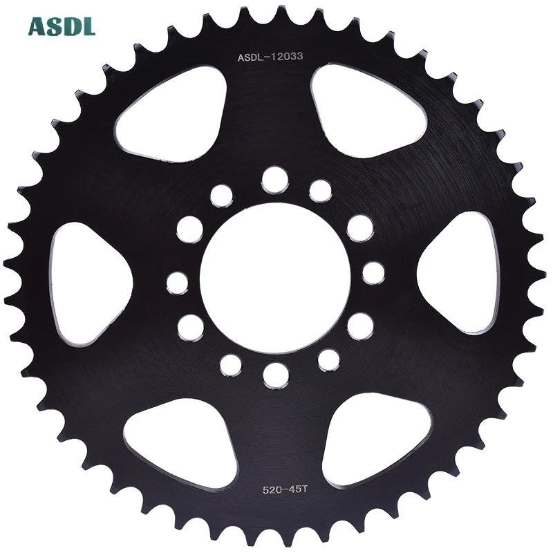 520 45T Motorcycle Rear Chain Sprocket For Suzuki  DR 200 DR200 S L7,L8 17-18 DS185 TC185 TS185 1978-1980 1975-1977 1979-1984