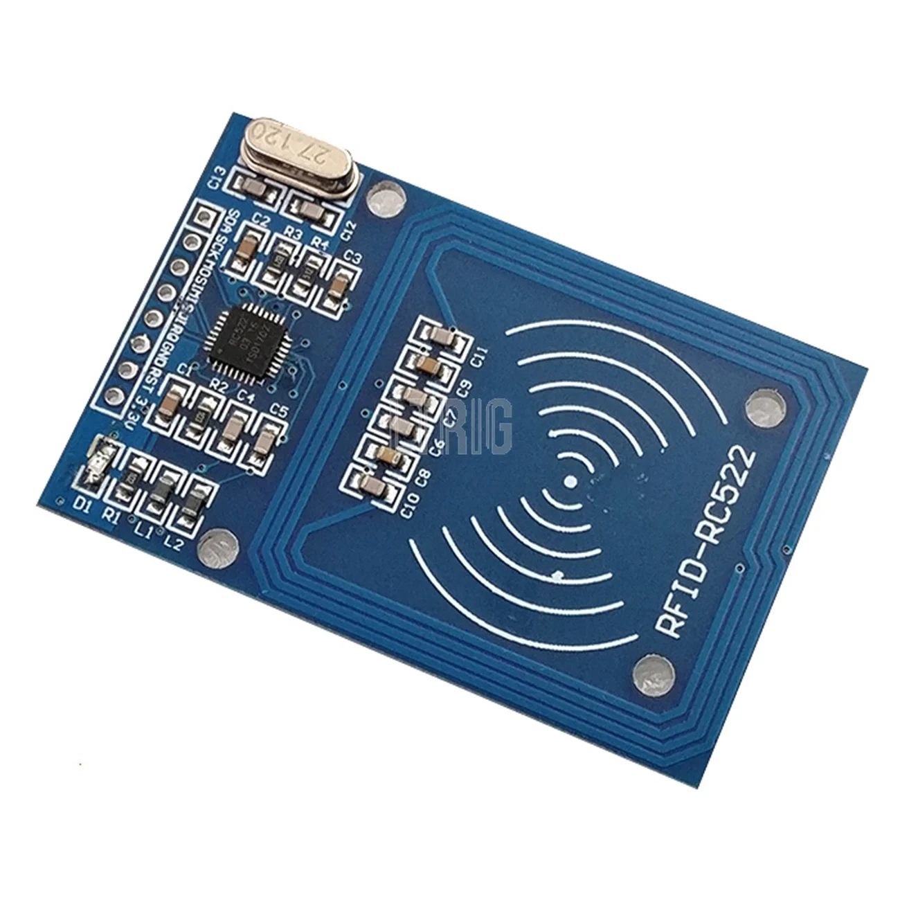 LTRIG-Módulo de antena de MFRC-522 personalizado, módulo inalámbrico RFID IC para Arduino IC KEY SPI escritor lector IC Tarjeta de proximidad, 1 Uds.