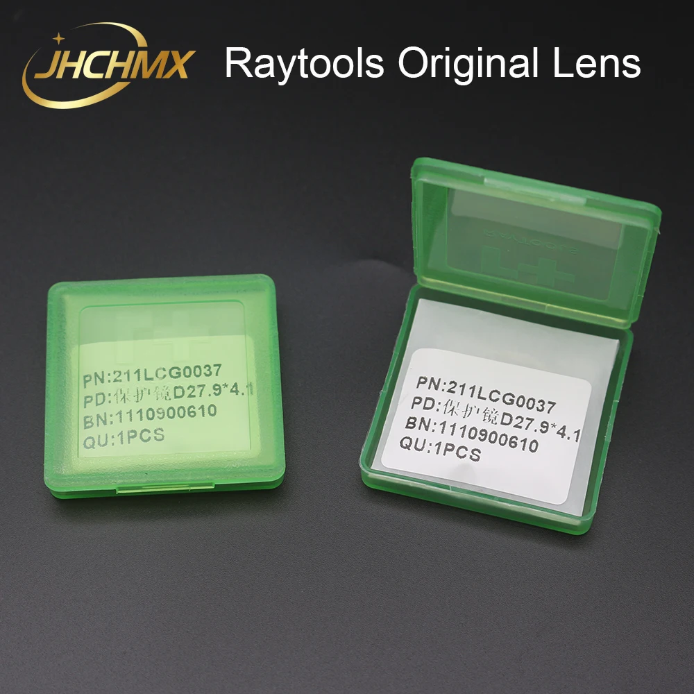 JHCHMX Raytools Lensa Optik Pelindung Laser Cg27,9 DIA * 4.1Mm 211LCG0037 Asli untuk Raytools Bagian Kepala Pemotong Laser Serat